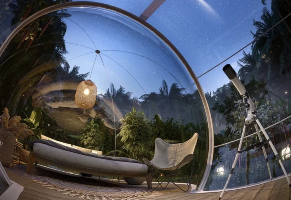 transparent crystal bubble tent