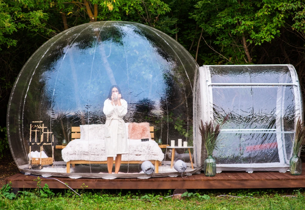 transparent crystal bubble tent